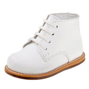 Josmo baby girls Unisex Walking First Walker Shoe, White, 3 Infant US